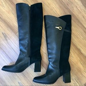 Christian Franchet Black Leather Boots